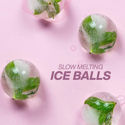 Housewares Solutions Froz Ice Ball Maker – Novelty Food-Grade Silicone Ice Mold Tray With 4 X 4.5cm Ball Capacity...