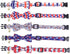 American Flag Dog Collar with Removable Cute Bow Tie Adjustable Patriotic 4th of July Pet Collars Independence Day Large...