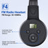 F4 Rechargeable & Portable Personal FM Radio Headphones with Best Reception, FM Headset Radio Receiver for Meeting, Daily Works, Hiking, Jogging.....