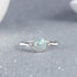 LTCXCXCD Couple Ring Female Opal Color Fashion Jewelry Ring Art Deco Halo Oval Wedding Engagement Ring Round Cubic Zirconia (10)...
