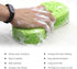 Individually Wrapped Sponges,12 Pack Car Cleaning Large Sponges, All Purpose Sponges for Cleaning, Easy Grip Thick Foam Scrubber, Giant Bone Spong...