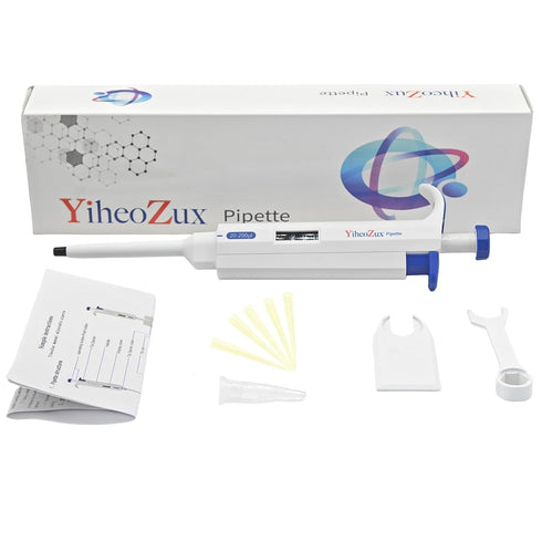 20-200ul Adjustable Volume Pipette Single Channel Manual Variable Laboratory High Accurate Lab Micro Pipette...