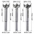 uxcell Forstner Wood Boring Drill Bits 17mm 18mm 19mm Dia. Hole Saw Carbide Alloy Steel Tip Round Shank Cutting for Hinge Plywood Wood Tool 3in1 S...