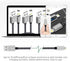 IDISON [MFi Certified iPhone Charger, 5Pack(3/3/6/6/10FT) iPhone Charging Cable Nylon Braided Fast Charging Cord Compatible for iPhones/Pad-BlackG...