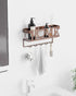 Key Holder for Wall - Self Adhesive Key Holder Wall Mount with 5 Key Hooks, 11.02" L×2.75" W×4.92" H, Mail Organizer Wall Mounted, Key Hanger for ...
