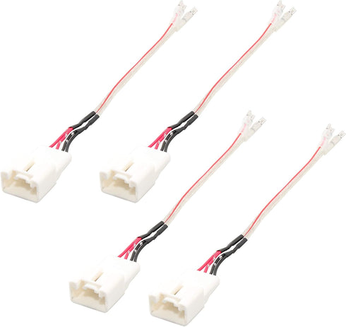 RED WOLF Front Rear Door Speaker Wiring Harness Adapter Connector Plug Replacement for Ford Focus Fusion Explorer Edge 2013-2021, Mazda 3 6 CX5 20...