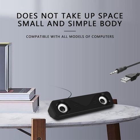 Desktop Computer Speakers Gaming Laptop Speaker USB Powered Speaker Portable Mini Sound Bar Sound...
