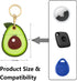 Cute Leather Keychain Case for Apple AirTag, Tile Mate, Galaxy SmartTag, eufy SmartTrack Link and Key Fob, Anti-Scratch (avocado)...