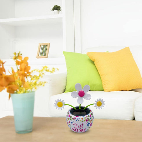 Pink Solar Dancer Flower, Solar Powered Dancing Car Dashboard Decor, Solar Dancing Flower, Solar Dancing, Car Swinging Dancing Ornamental, Car Win...