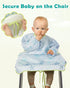 Lictin Coverall Baby Feeding Bib - Long Sleeve Bib Attaches and Fully Cover to Baby Highchair, Waterproof Weaning Bib Adjustable for Baby Toddler ...