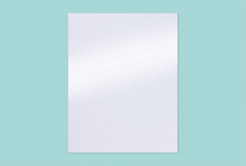White Shimmer Paper - 100-Pack Metallic Paper, 120 GSM, Paper Crafting Supplies, Perfect for Flower Making, Ticket, Invitation, Stationery, Scrapb...