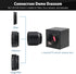 1.25 Inch to C CS Mount Connect Adapter, 1.25 inches Telescope Filter Threads Connecter, for Astrophotography...