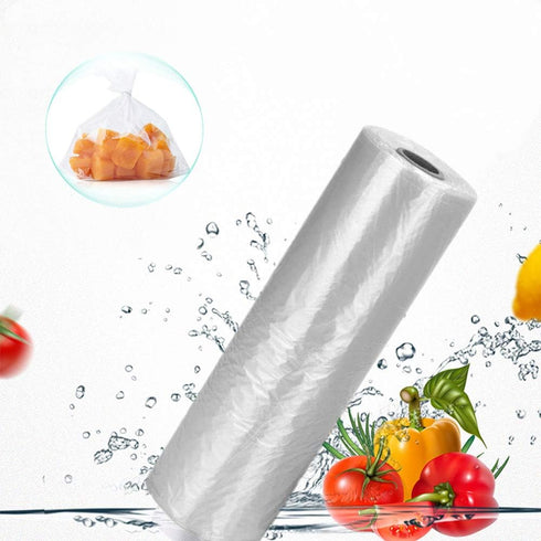 Food Storage Bags, 12 x 16 Plastic Produce Bag on a Roll, Fruits, Vegetable, Bread, Food Storage Clear Bags, Bread and Grocery Clear Bags, 350 Bag...