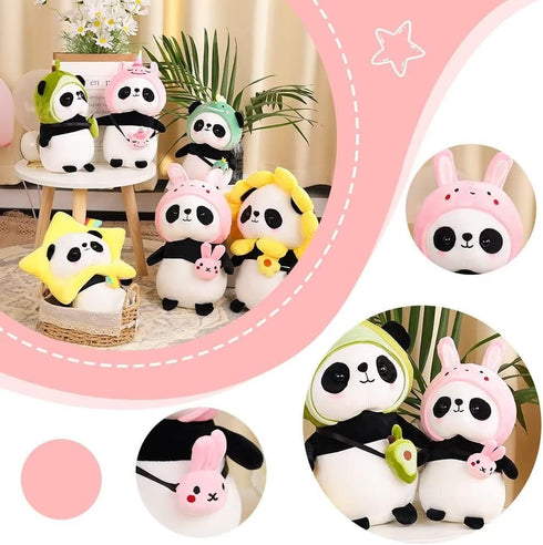 Cute Panda Plush Stuffed Animal Panda with Rabbit Outfit?Gifts for Kids?15.7 inches?...
