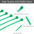 TUZAZO 1000PCS Green Zip Ties for Plants 4 Inches, Heavy Duty 18 Lbs Strong Nylon Wire Ties UV Resistant Plastic Cable Ties for Plants Decor Indoo...