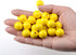 AD Beads Large Hole Wood Spacer Wooden Jewelry Making Bracelet Necklace Chandelier, Large Wooden Rosary Beads Craft Beads (16mm 100pcs, Yellow)...