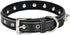 Spiked Studded Padded Leather Pet Collars for Cats Puppy Small Medium Large Dogs (10.5"-13" Neck * 0.6" Wide, Black Spiked)...