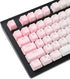 YMDK Double Shot 104 Dyed PBT Shine Through Keyset OEM Profile Keycap Set for Cherry MX Switches Mechanical Keyboard 104 87 61,Pink White Gradient...