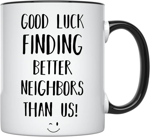 YouNique Designs Goodbye Neighbor Mug, 11 Ounces, Moving Cup for Neighbor, Going Away Mug for Friends Moving, Moving Away Coffee Mug, Moving Cup f...