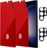 2 Pack Anti-Blue Privacy Screen Protector for Samsung Galaxy S23 Ultra Anti-Spy Soft Red Film Support Finger Unlock 6.8 inch + 2 Pack Camera Lens ...
