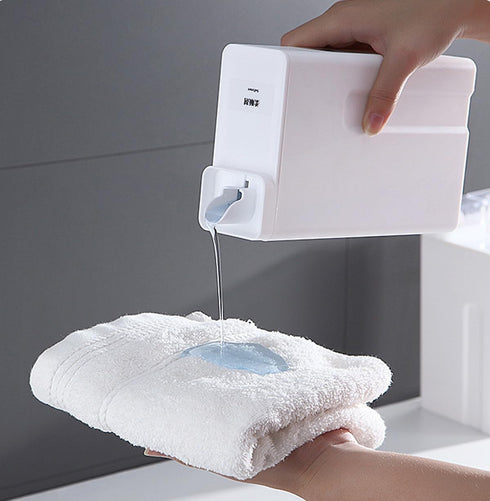 Laundry Detergent Dispenser-Soap Dispenser,Large Pump Dispenser Bottle for Kitchen, Laundry Empty Shampoo Bottles Suitable Beads, Washing Powder, ...