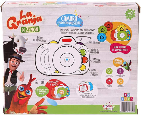 LA GRANJA DE ZENÓN Musical Projector Camera with Sounds | Interactive Musical Instrument | Party Camera for Birthday Gifts......
