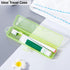 Toothbrush Case 2 Packs, Transparent Green Toothbrush Travel Case, Plastic Toothbrush Holder Travel Size, 7.87 x 1.85 x 1.18 inches Portable Tooth...