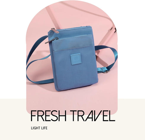 KARRESLY Small Crossbody Bags for Women Mini Waterproof Cell Phone Purse Nylon Shoulder Handbags Lightweight Casual Wallet...