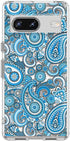 for Google Pixel 7 Case, Fun Paisley Pattern Ethnic Art Style Cool Floral Bandana Design Transparent Soft TPU Protective Clear Case Compatible for...