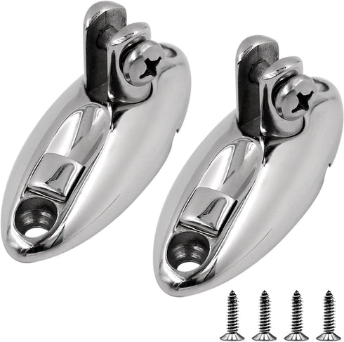 Bimini Top Quick Release Deck Hinge 316 Stainless Steel Boat Side Mount Swivel Hinge with Screws (3.6 inch 2 Pack)...