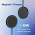 2 Pack Wireless Charger 15W - Fast Magnetic Charging for iPhone 15/14/13/12, Airpods Pro/2/3, iPhone X-11 with 2 Extra Magnetic Rings - Adaptable ...