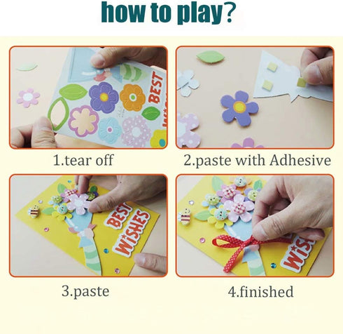 Card Making Kit DIY Handmade Greeting Card Kit for Kids Girl boy, Thank You Card Mother's Day Card Valentine's Card Easter Birthday Christmas Card...