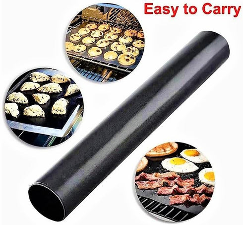 Grill Mat -Heavy Duty Grill Mats Non Stick, BBQ Outdoor Grill & Baking Mats - Reusable, Easy to Clean Barbecue Grilling Accessories - Work on Gas ...
