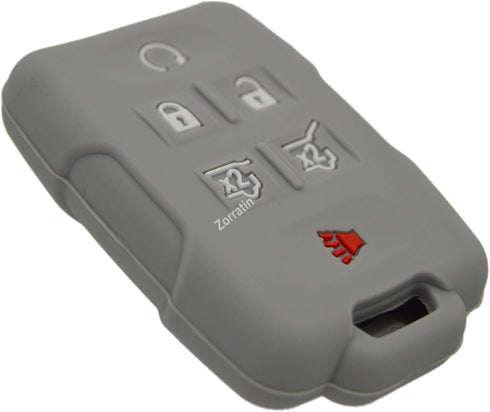 Silicone Remote Key Fob Cover Protector GMC Yukon and Chevrolet Suburban Tahoe 2015-2020 SUV with Turn-The-Key Ignition...