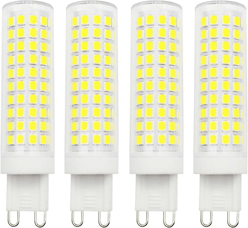 G9 Led Light Bulb 100W Halogen Equivalent Daylight White 10W 6000K 1000 Lumen AC 110v 120v Bedroom Lamp Pack of 4...