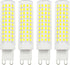 G9 Led Light Bulb 100W Halogen Equivalent Daylight White 10W 6000K 1000 Lumen AC 110v 120v Bedroom Lamp Pack of 4...