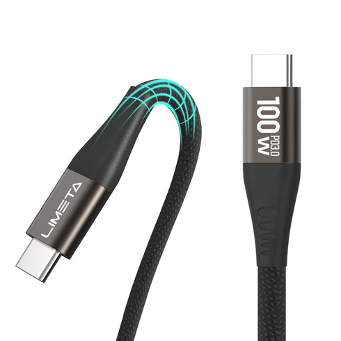 100W USB C to C Cable - Fast Charging & Data Transfer for MacBook, iPad Pro, Galaxy S21, Pixel, Nintendo Switch - Nylon Braided - PD 3.0 & Type C ...