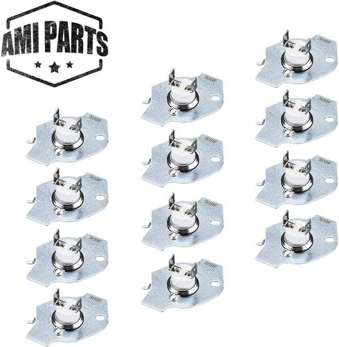 AMI PARTS Thermal Fuse Dryer Replacement Part 3977393 for Whirlpool & Kenmore Replaces AP3094244 3399848 PS334299 2651 279816VP EAP334299 Pack of 12