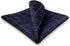 S&W SHLAX&WING Checkered Ties Dark Blue White Black Matching Pocket Square Only...