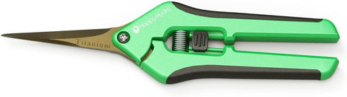 Happy Hydro - Trimming Scissors - Straight Tip - Titanium Coated Blades with Spring-Loaded Comfort Grip Handles - 2 Pack...