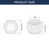 uxcell 10Pcs M8 x 1.25 Nylon Insert Hex Lock Nut, Carbon Steel Self-Locking Nylon Insert Stop Nut for Industrial Construction Fasteners, Black&Bla...
