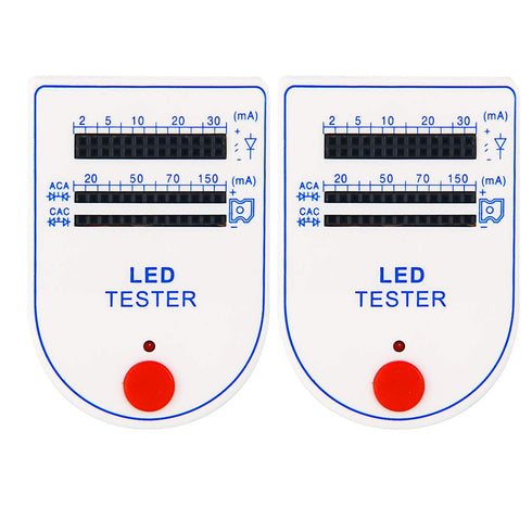 HiLetgo 2pcs LED Test Box Tester 2~150mA Mini Handy for Light-Emitting Diode Lamp Bulb Battery Tester Handy Device LED Tester...