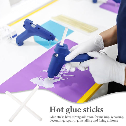 16Pcs Hot Melt Glue Sticks All Purpose Hot Glue Sticks for Craft General Purpose (7mm White)...