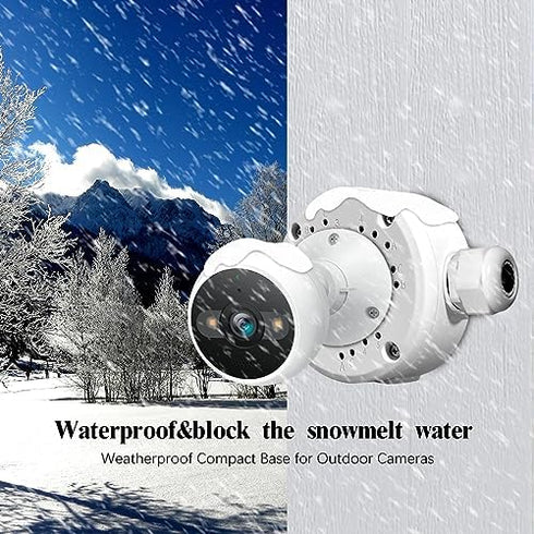 (New Upgrade) Security Camera Junction Box,Universal IP Camera Mount,Security Camera Bracket Outdoor,Metal Aluminum Waterproof Security Camera Mou...
