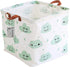 Square Storage Bins Canvas Collapsible Storage Basket with Handles Toy Organizer for Nursery, Kid's Toys, Closet & Laundry, Gift Baskets (Green Cl...