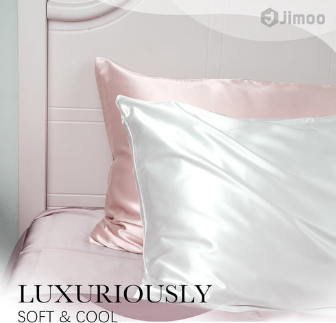 100% Mulberry Silk Pillowcase for Hair and Skin, 22 Momme Pure Natural Silk Pillow Case Both Sided with Zipper, Pillow Cover for Women Mom Men (Li...