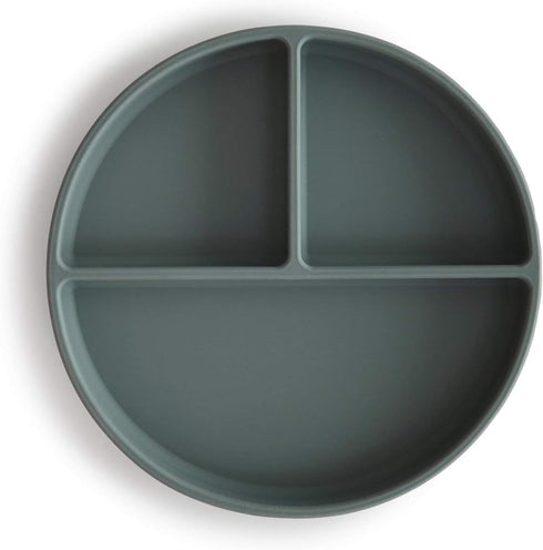 mushie Silicone Suction Plate | BPA-Free Non-Slip Design (Dried Thyme)...