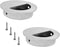 2 Pack Closet Door Finger Pulls, Hidden Concealed Recessed Sliding Door Pocket Door Pull Handle,Stainless Steel Round Closet Knob Flush Finger Cab...