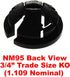 iMBAPrice NM95-100 (100-Pack) Black Button Push-In NM Cable Connector, 3/4 Trade Size, Fits 3/4-Inch Knock Outs, Black...