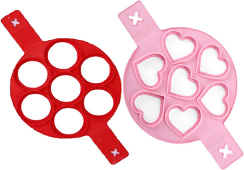 Flip N Cook Pancake, Flip N Cook Silicone Pancake Mold, Flip and Cook Pancake Maker, Reusable Fried Egg Molds, Flip'n'cook Silicone Pancake Mold, ...